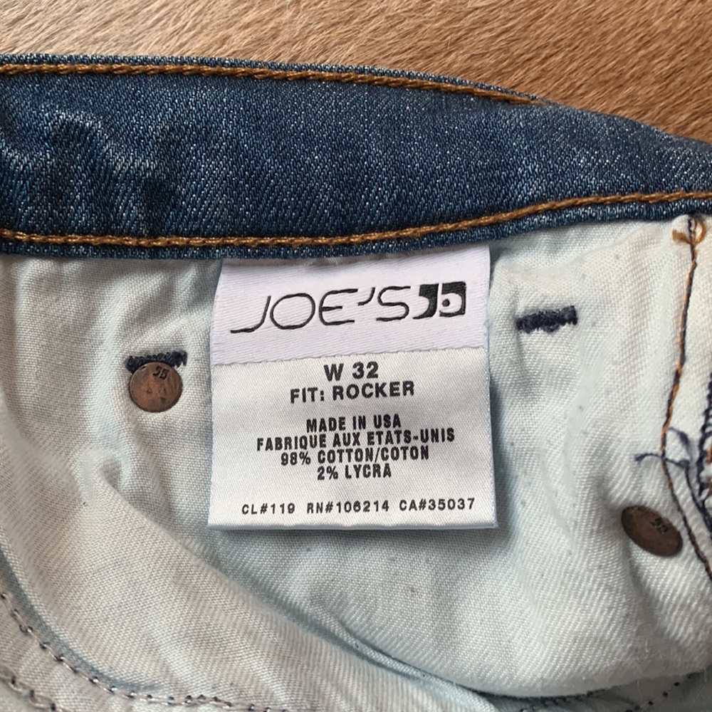 JOES 5-POCKET JEANS ROCKER FIT SIZE 32 MILES WASH ZIPPER FLY 98% COTTON 2% LYCRA - Picture 8 of 10